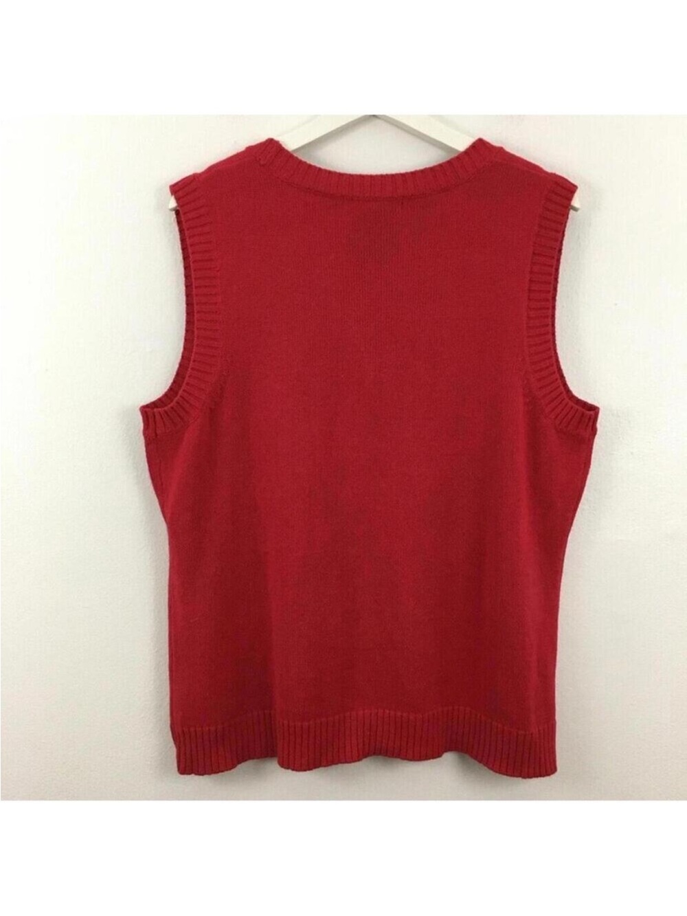 Crystal Kobe Women’s Reindeer Button Down Vest Size L - Picture 2 of 4